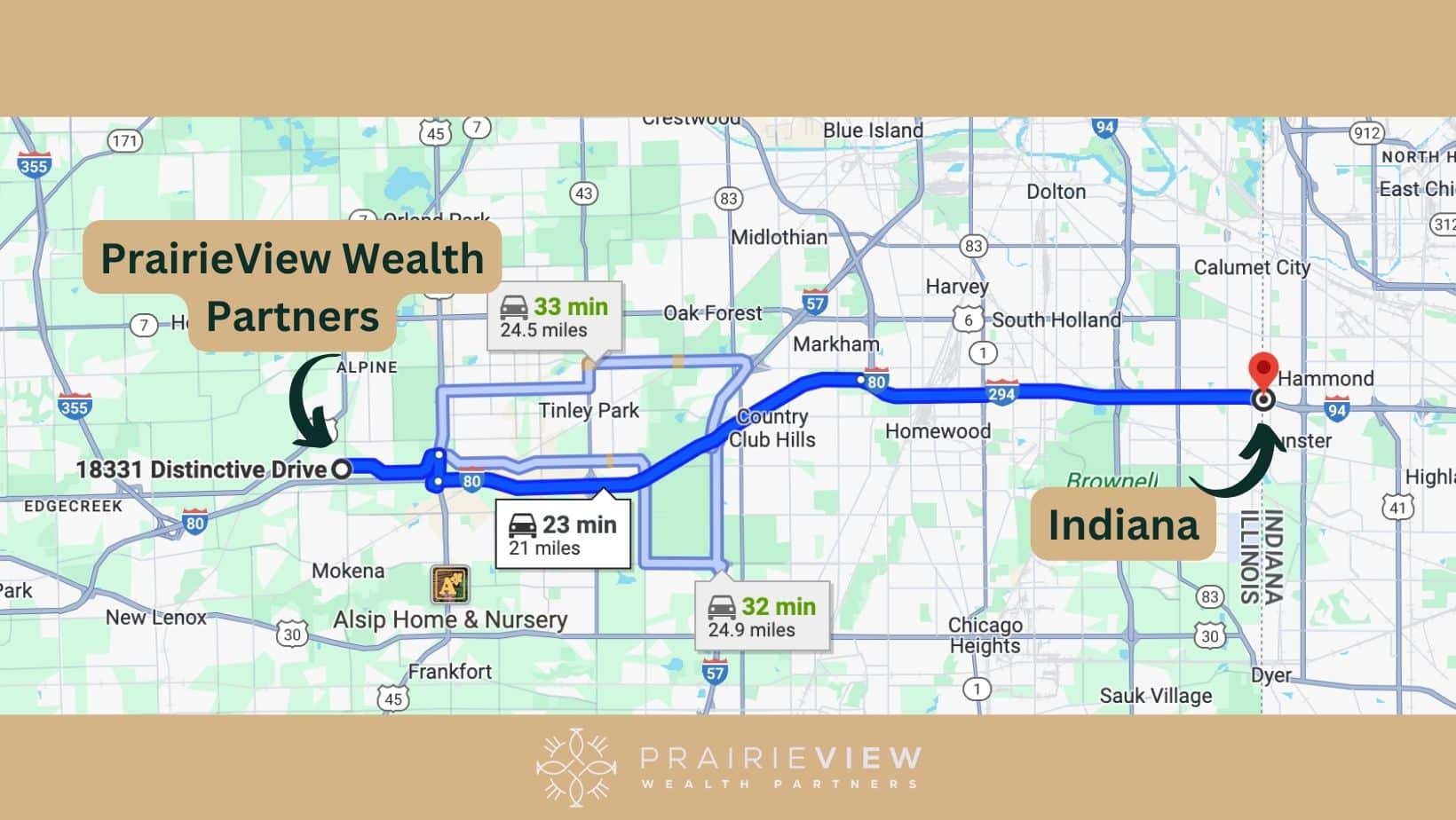 PrairieView Map